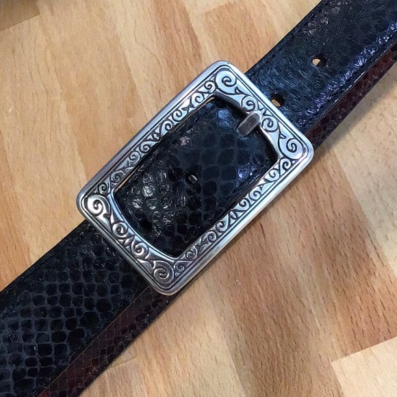 Brighton 34” reversible black & brown leather belt. - Picture 8 of 9